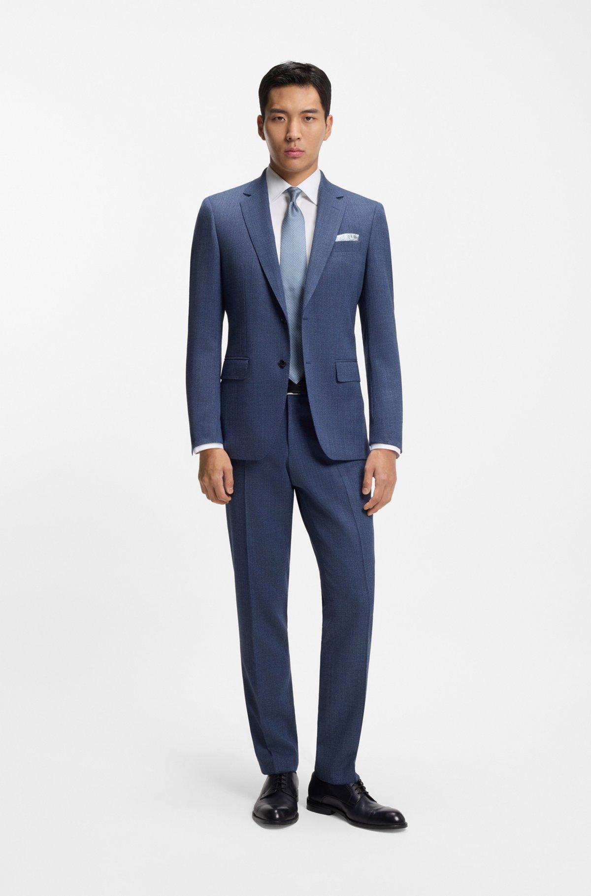 Slim-fit shirt in easy-iron cotton poplin Product Image