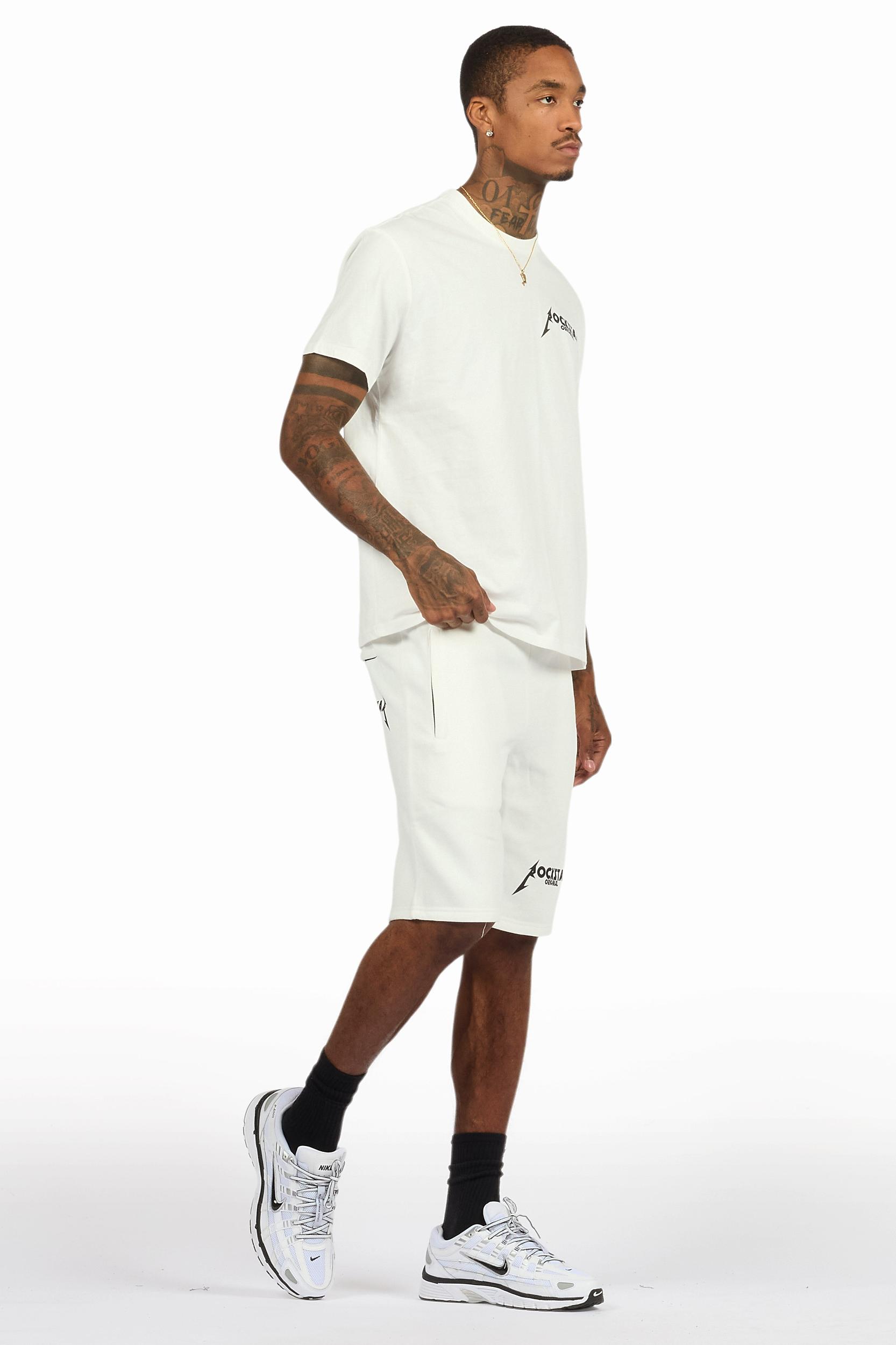 Buck White Short Set Male Product Image