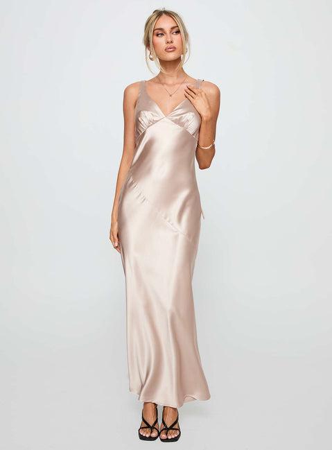 Northern Star Maxi Dress Champagne Product Image