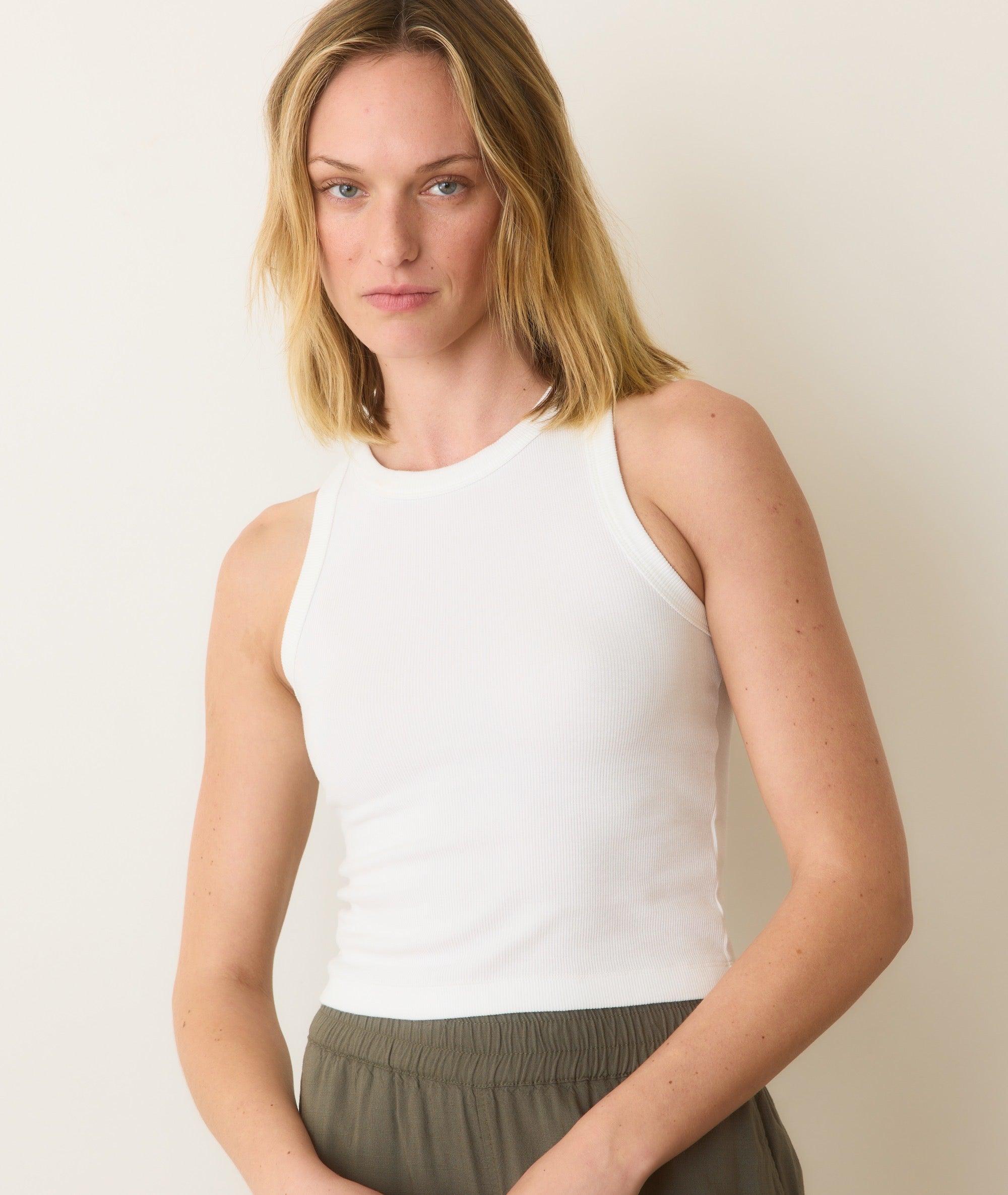 Lexi Rib Sun-In High Neck Crop Tank Product Image
