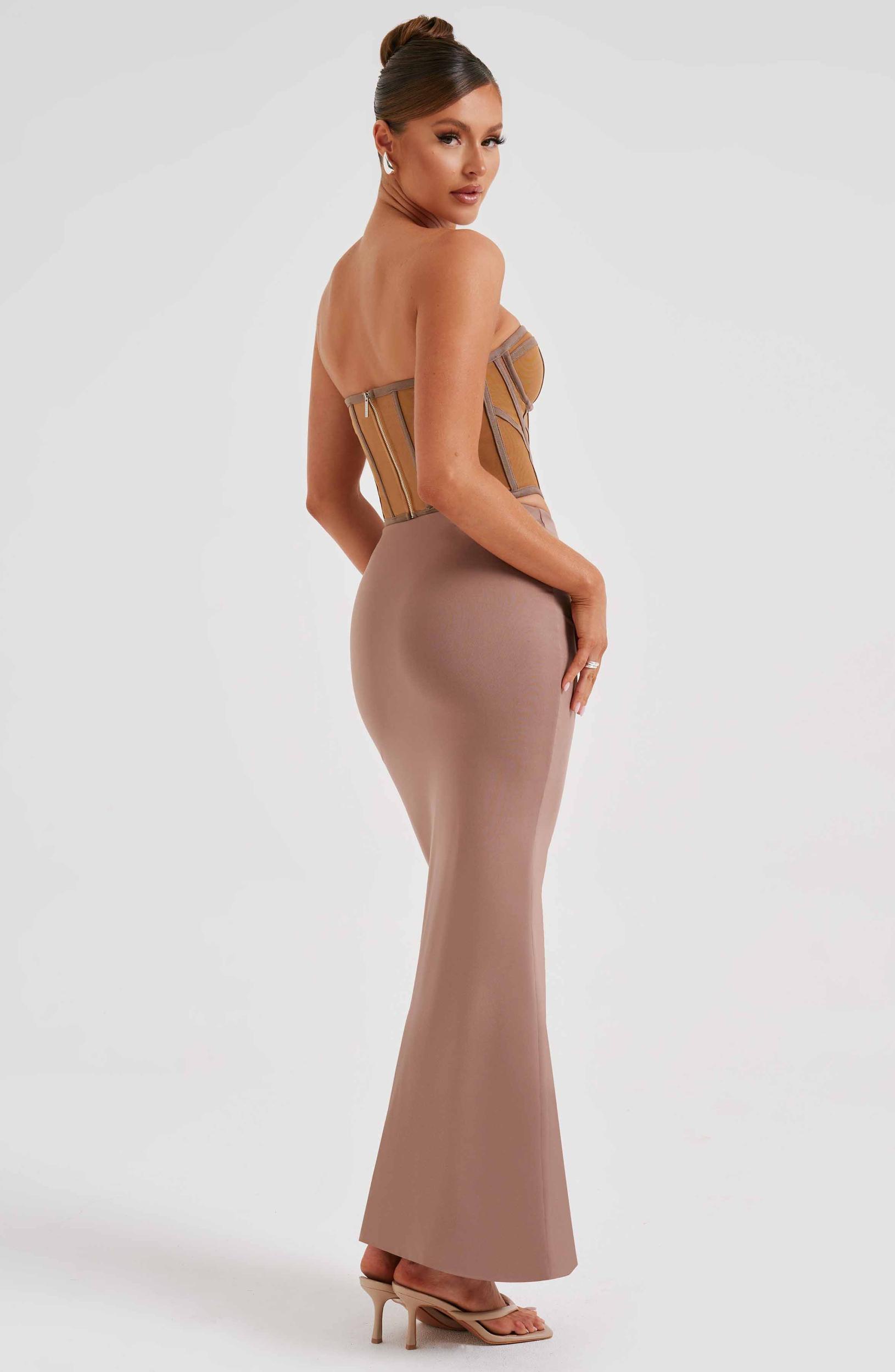 Astrid Maxi Skirt - Chocolate Product Image