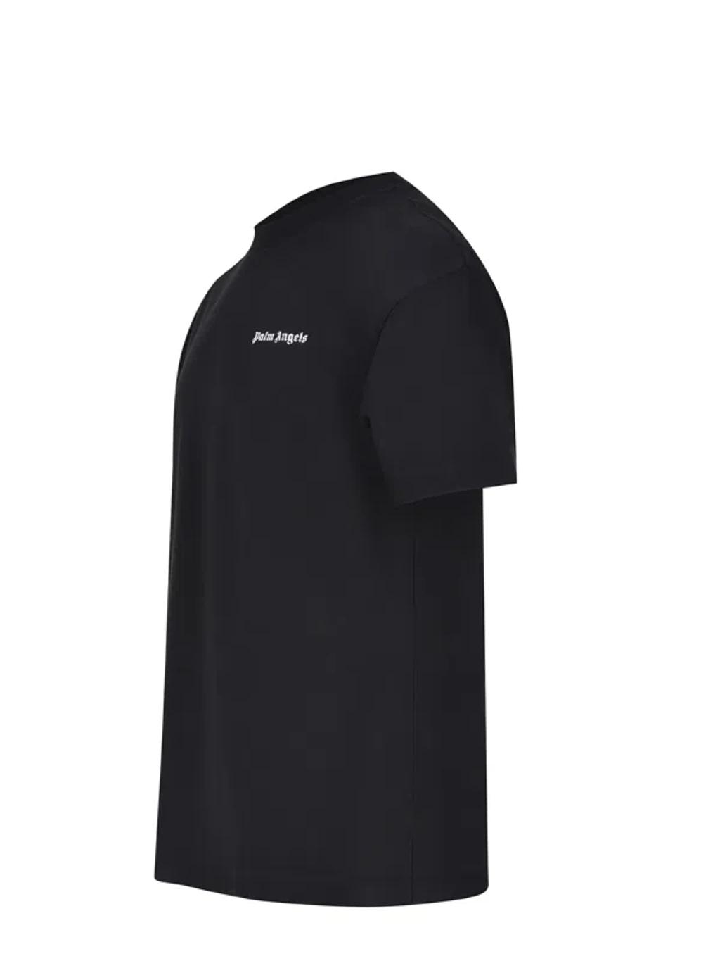 PALM ANGELS Logo Graphic Cotton T-shirt In Black Product Image