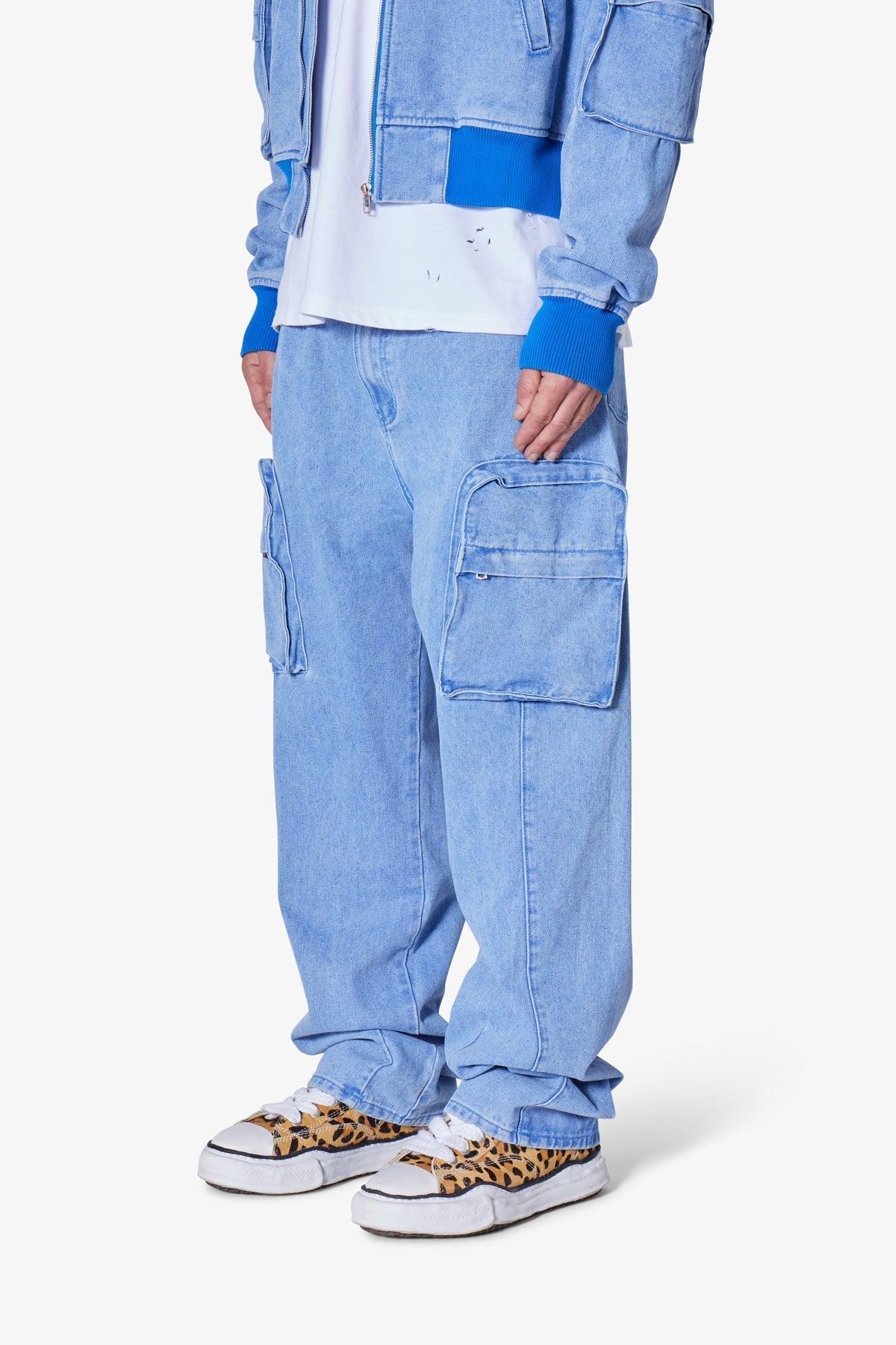 Ultra Baggy Feeling Blue Denim - Blue Product Image