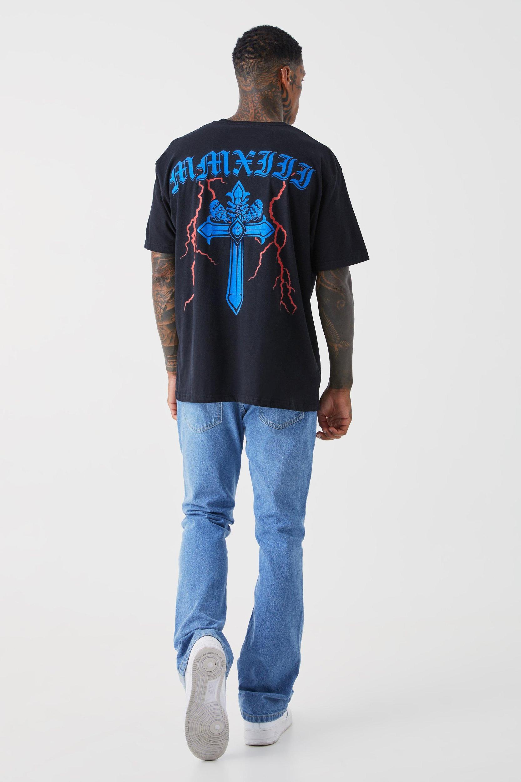 Slim Flare Panel Jeans | boohooMAN USA Product Image