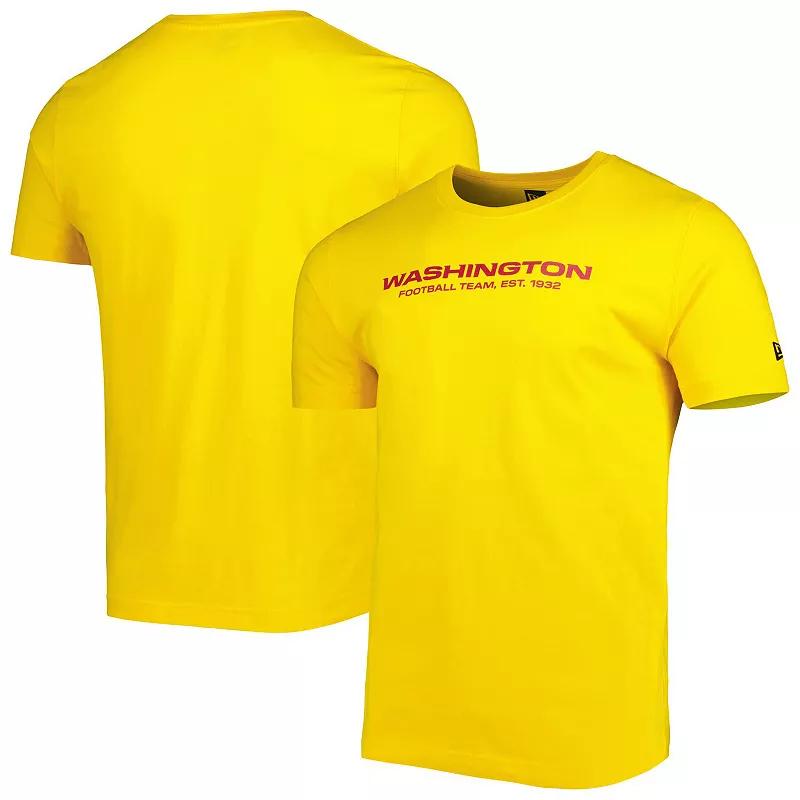 Men's New Era Gold Washington Commanders League Tonal T-Shirt,  Product Image