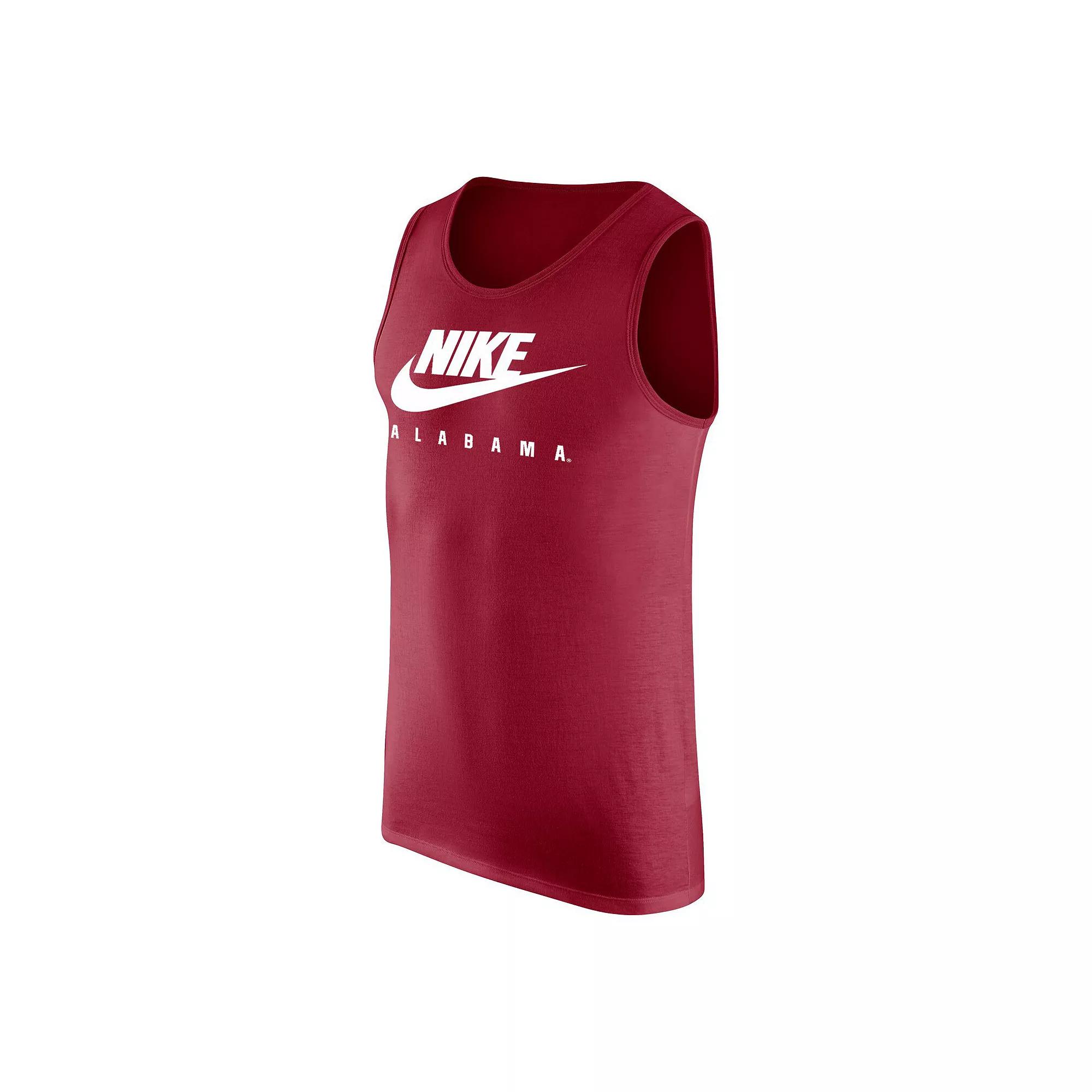 Mens Nike Crimson Alabama Crimson Tide Futura Performance Scoop Neck Tank Top Product Image