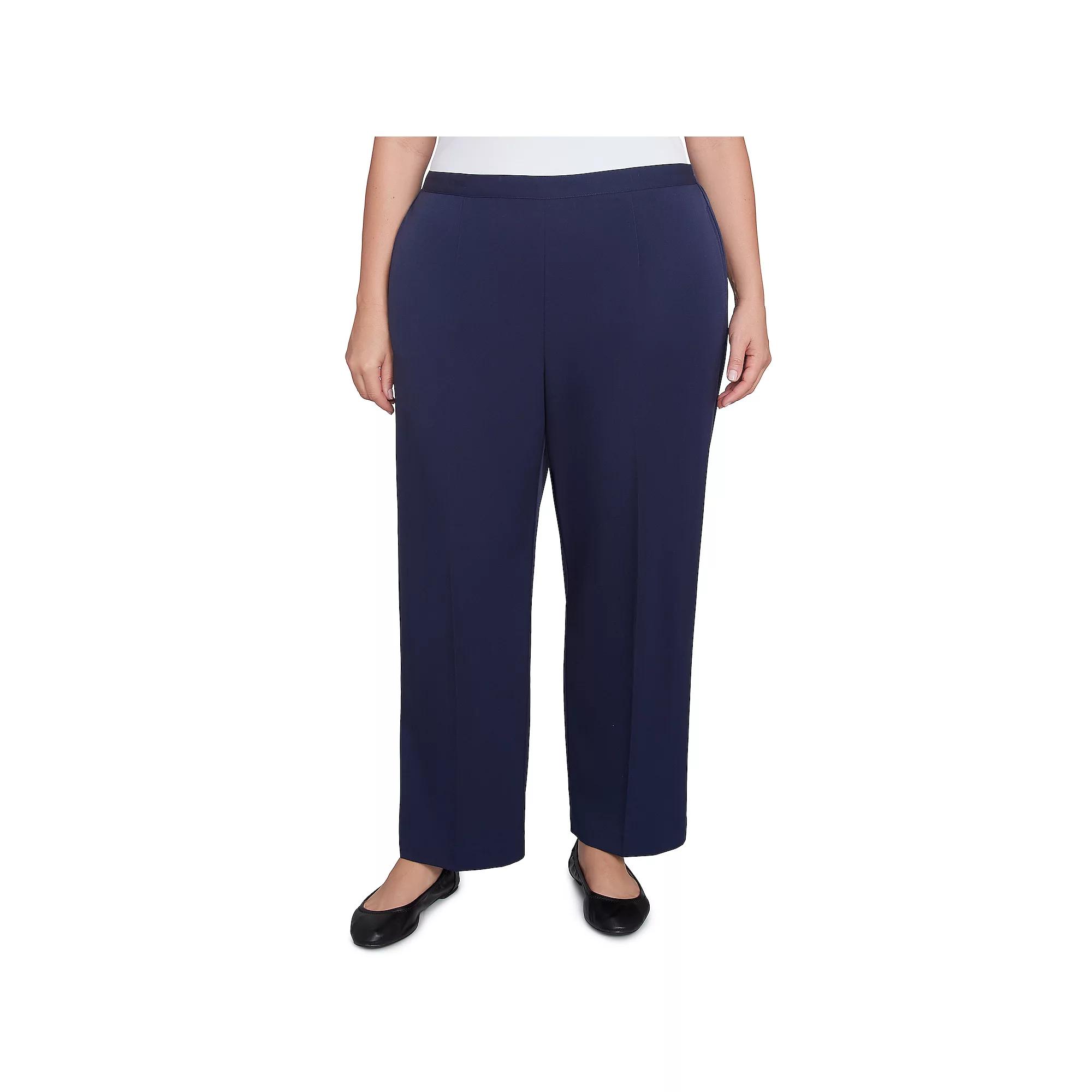 Plus Size Alfred Dunner Modern Stretch Twill Short Length Pants, Women's, Size: 22 W, Blue Product Image