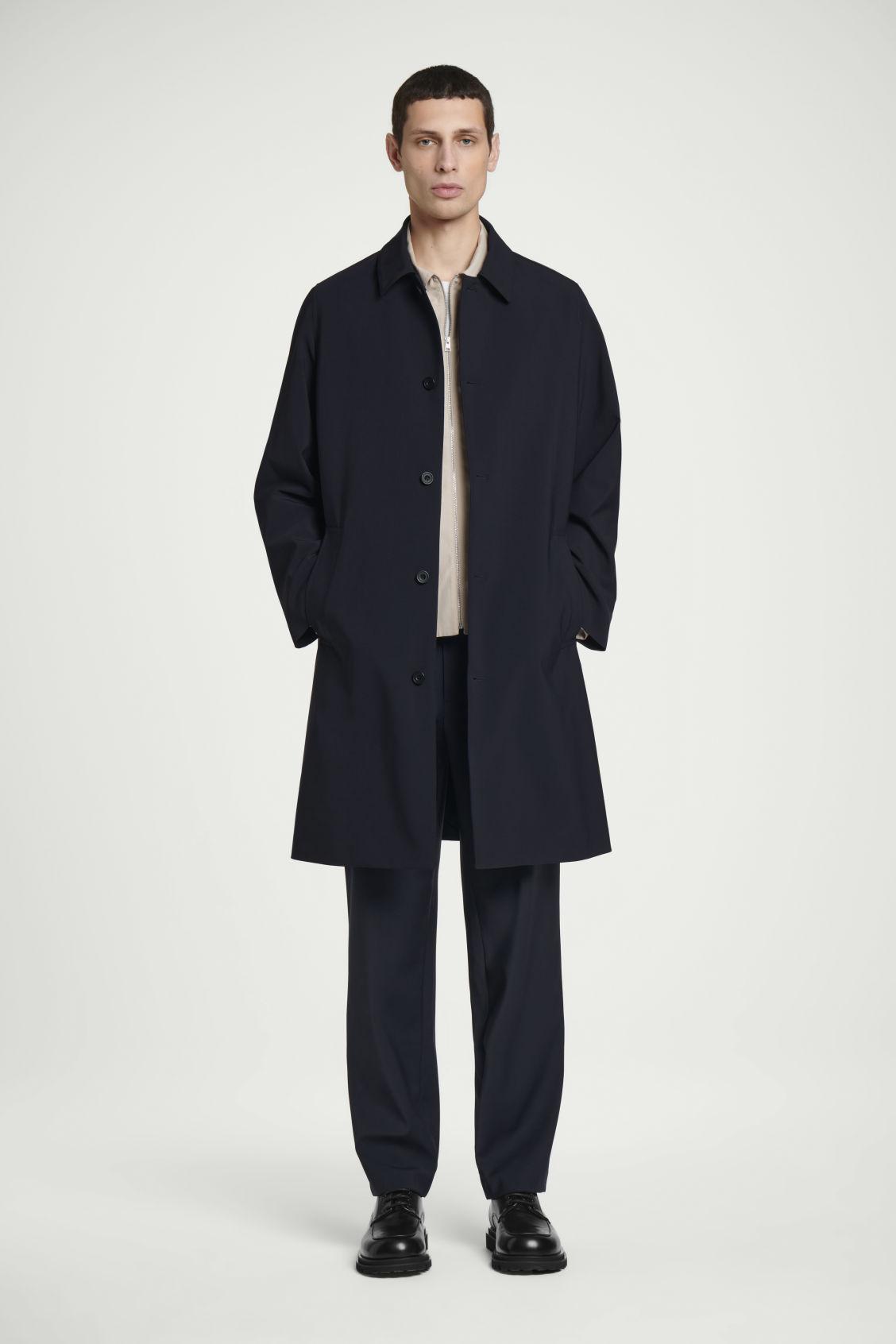 WOOL-BLEND STRAIGHT-LEG PANTS Product Image