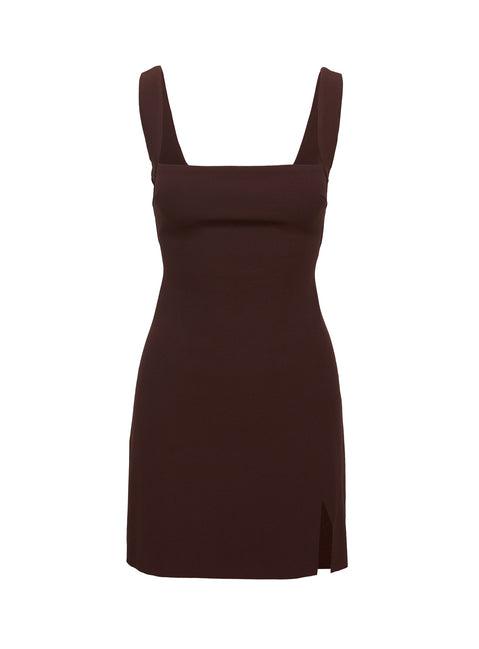 Bombshell Mini Dress Chocolate Product Image