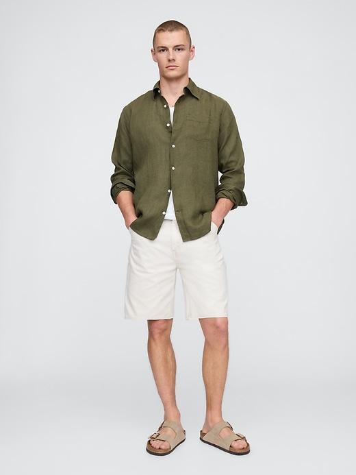100% Linen Classic Shirt Product Image