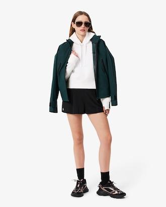 Short Cut Cotton Hoodie Product Image