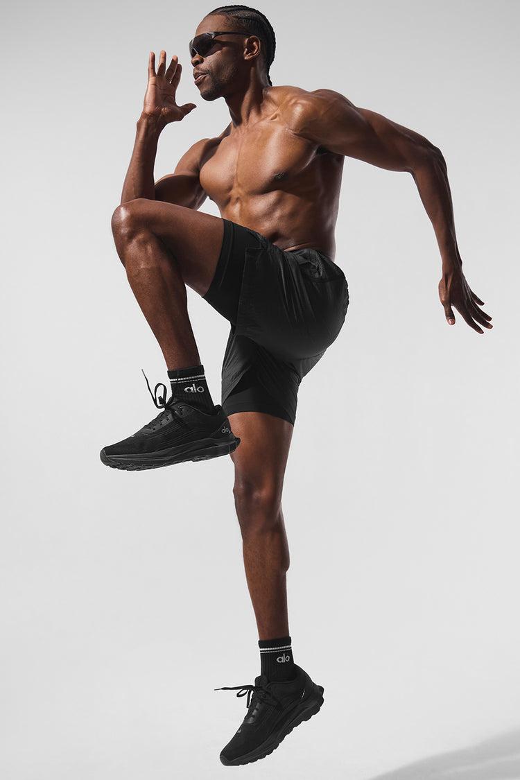 5" Game Time Ripstop 2-In-1 Short - Black/Black Product Image