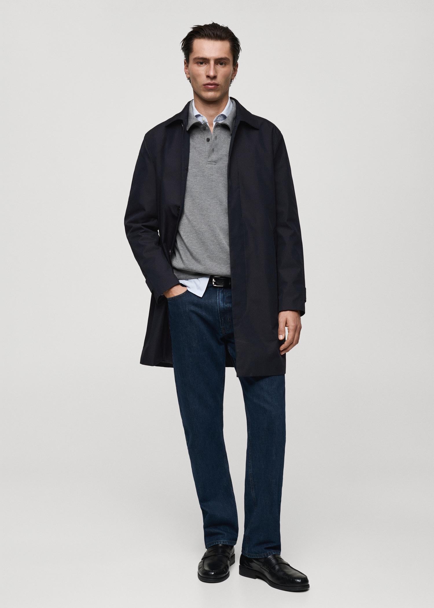 Classic water-repellent trench coat - Men | MANGO USA Product Image