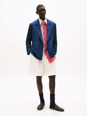 Double-Breasted Crinkle Blazer Product Image