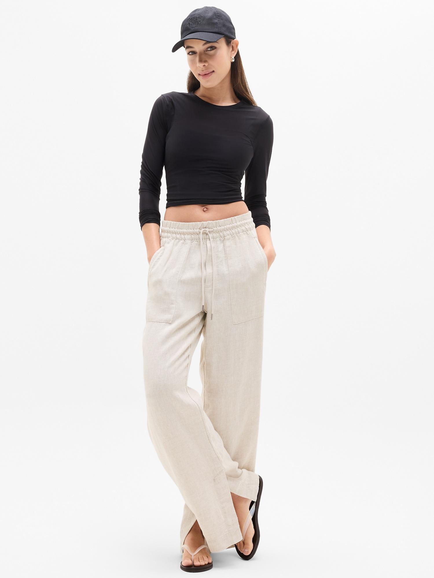 Retreat Linen High Rise Wide Leg Pant Product Image