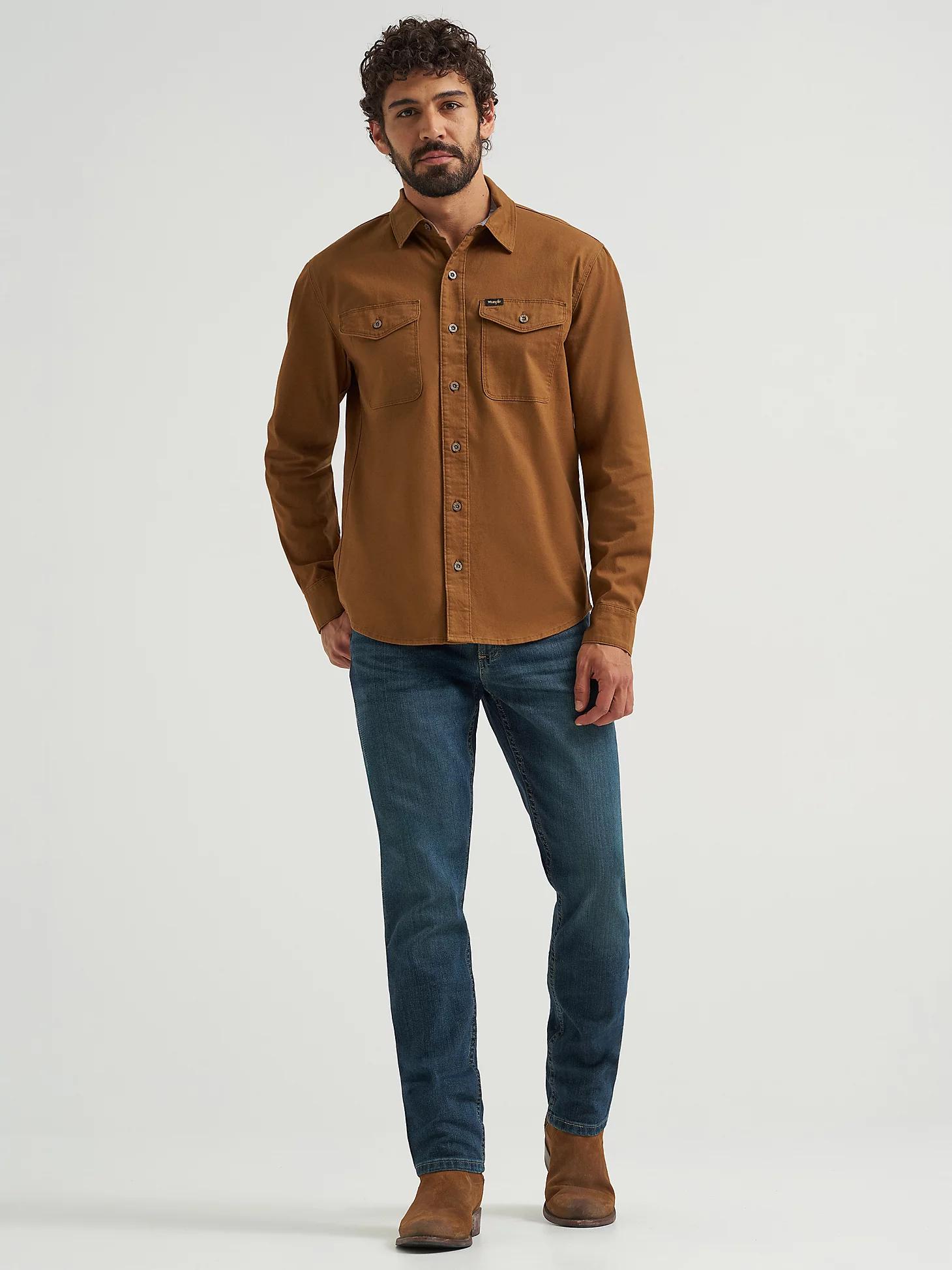 Men's Wrangler® Epic Soft™ Stretch Twill Shirt in Dachshund Product Image