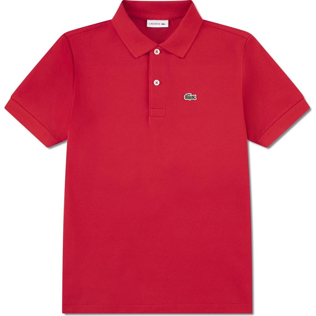 Lacoste Kids' Solid Cotton Piqué Polo Product Image