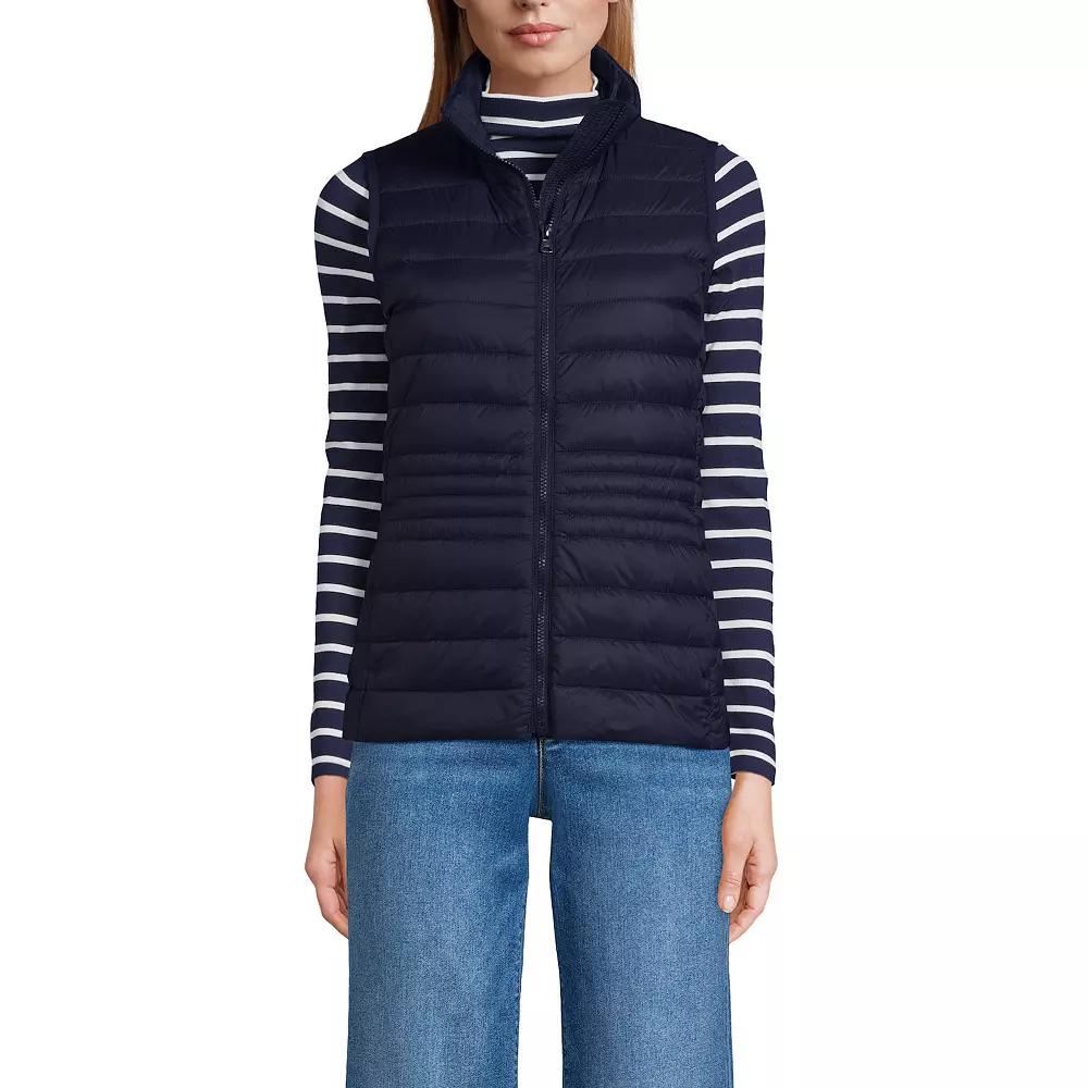 Women's Lands' End Wanderweight Packable Down Vest,  Product Image
