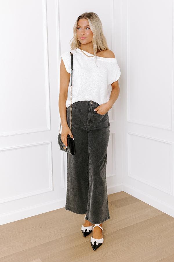 Take Me To Nantucket Knit Top in White Product Image