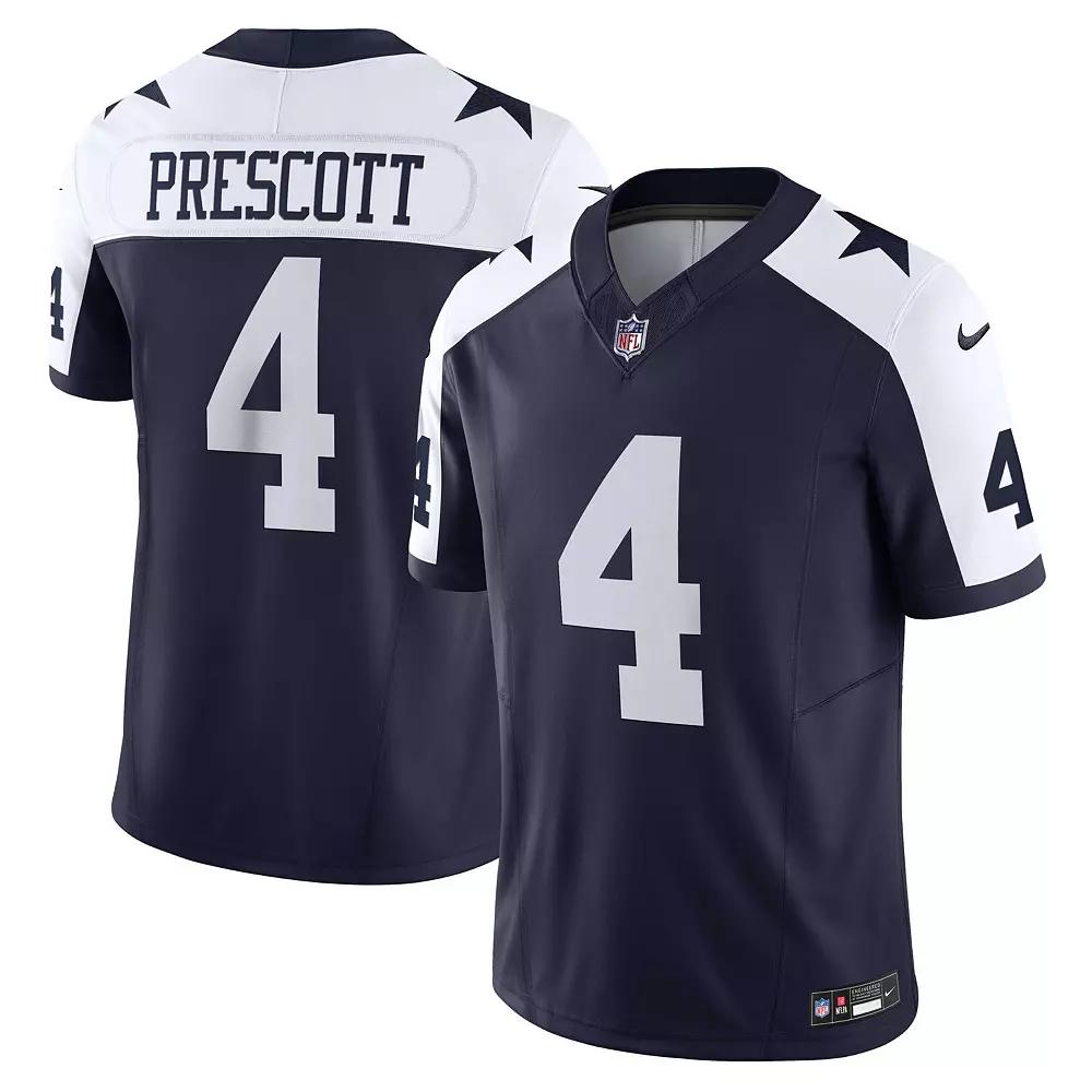 Men's Nike Dak Prescott Navy Dallas Cowboys Vapor F.U.S.E. Limited Jersey, Size: Large, Blue Product Image