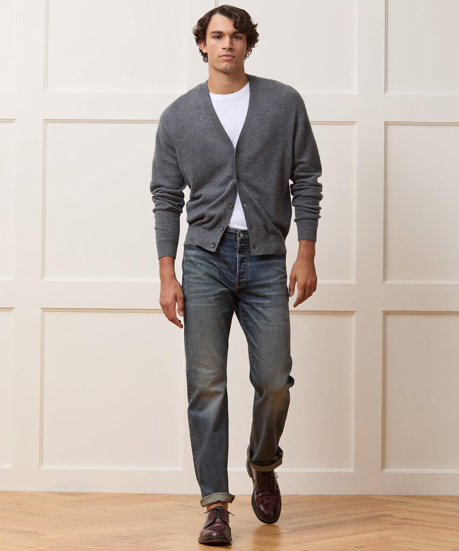 Straight Japanese Selvedge Stretch Jean in Worn Wash Product Image