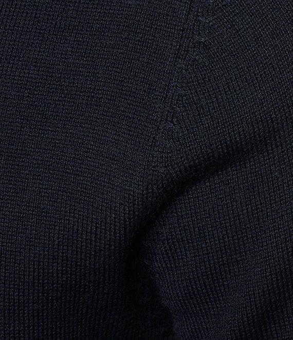 Murano Solid Performance Textured Long Sleeve Turtleneck Sweater Product Image