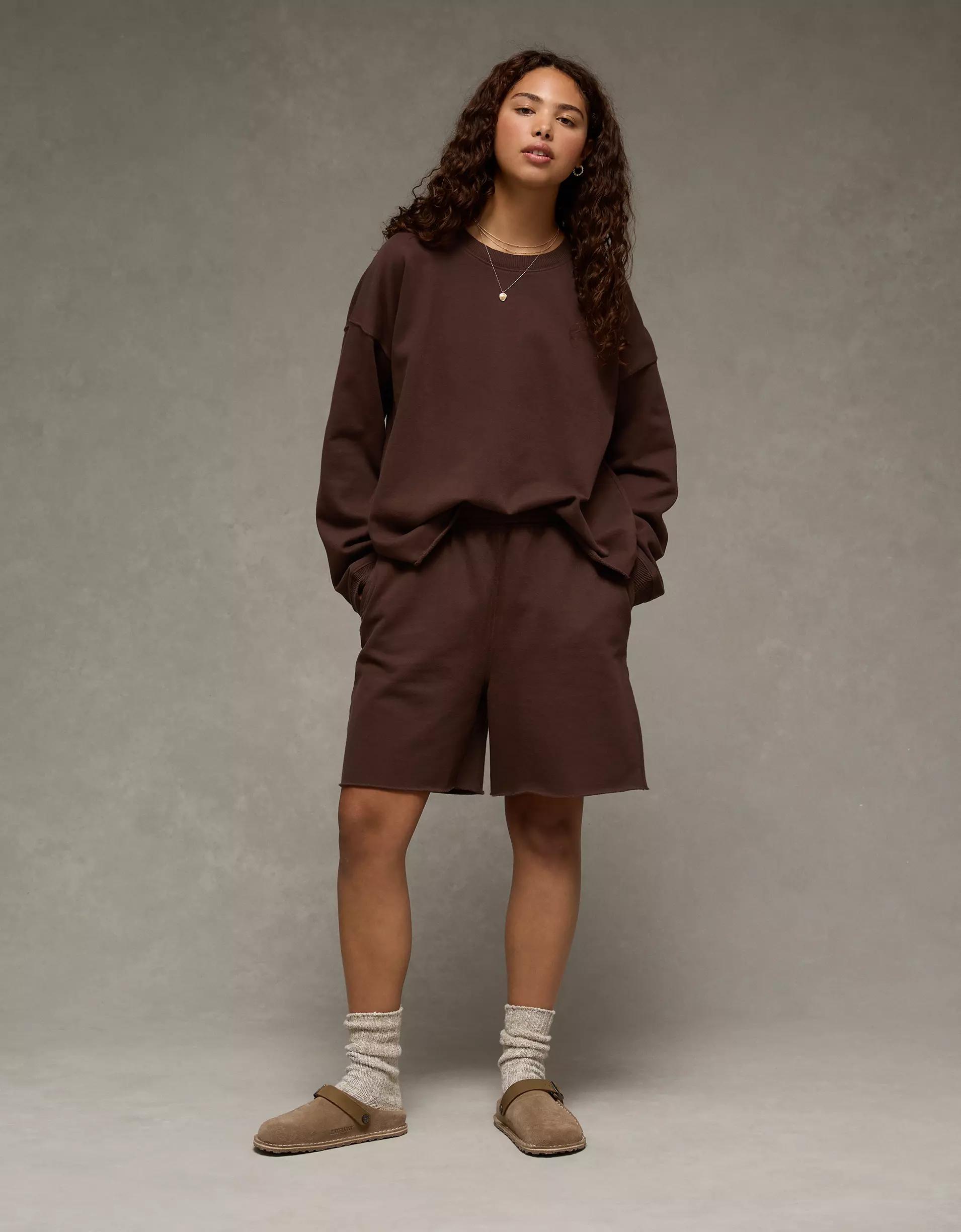 AE Everyday Luxe High-Waisted Sweat Short Product Image