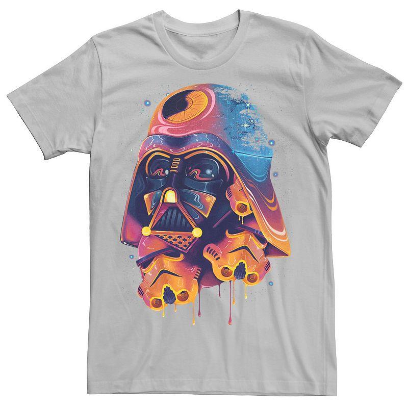 Men's Star Wars Colorful Melted Vader Collage Tee,  Product Image
