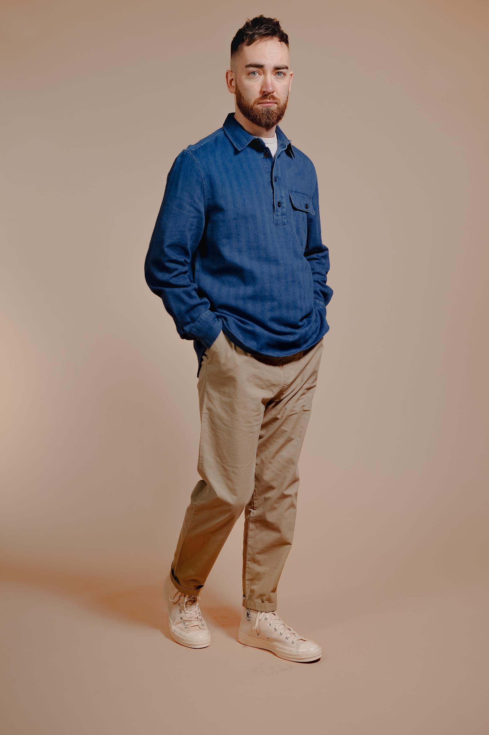 Archive Indigo Popover Overshirt Product Image
