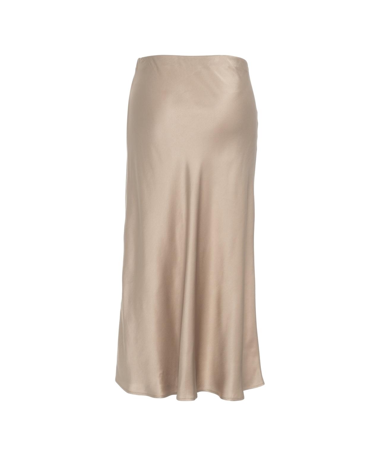 Satin midi skirt Product Image