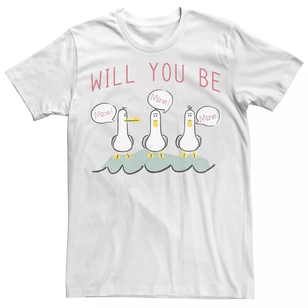 Disney / Pixar's Finding Nemo Men's Valentine's Day Seagulls Be Mine Tee,  Product Image