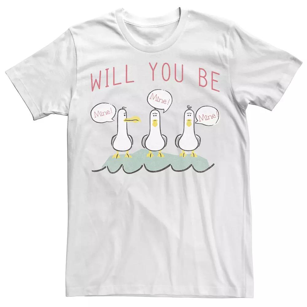 Disney / Pixar's Finding Nemo Men's Valentine's Day Seagulls Be Mine Tee,  Product Image