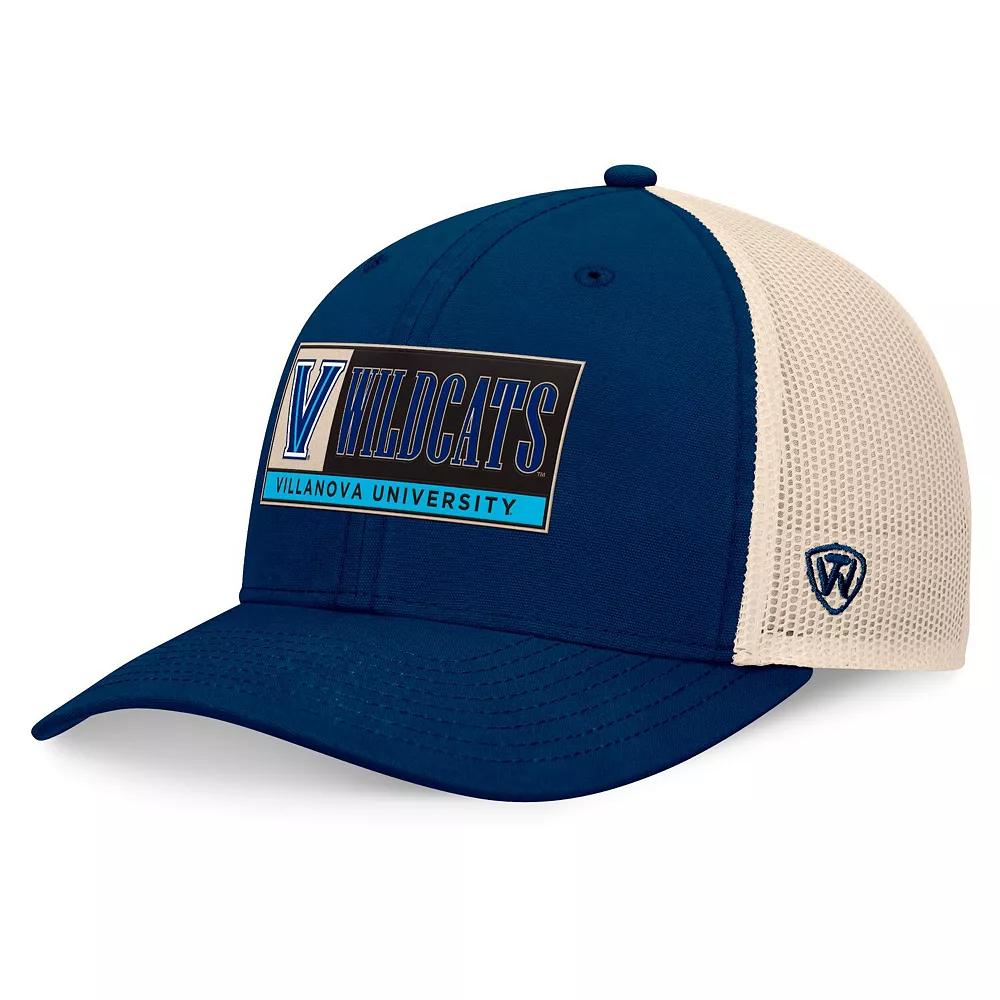 Men's Top of the World Navy/Natural Villanova Wildcats Bennett Trucker Adjustable Hat, Blue Product Image