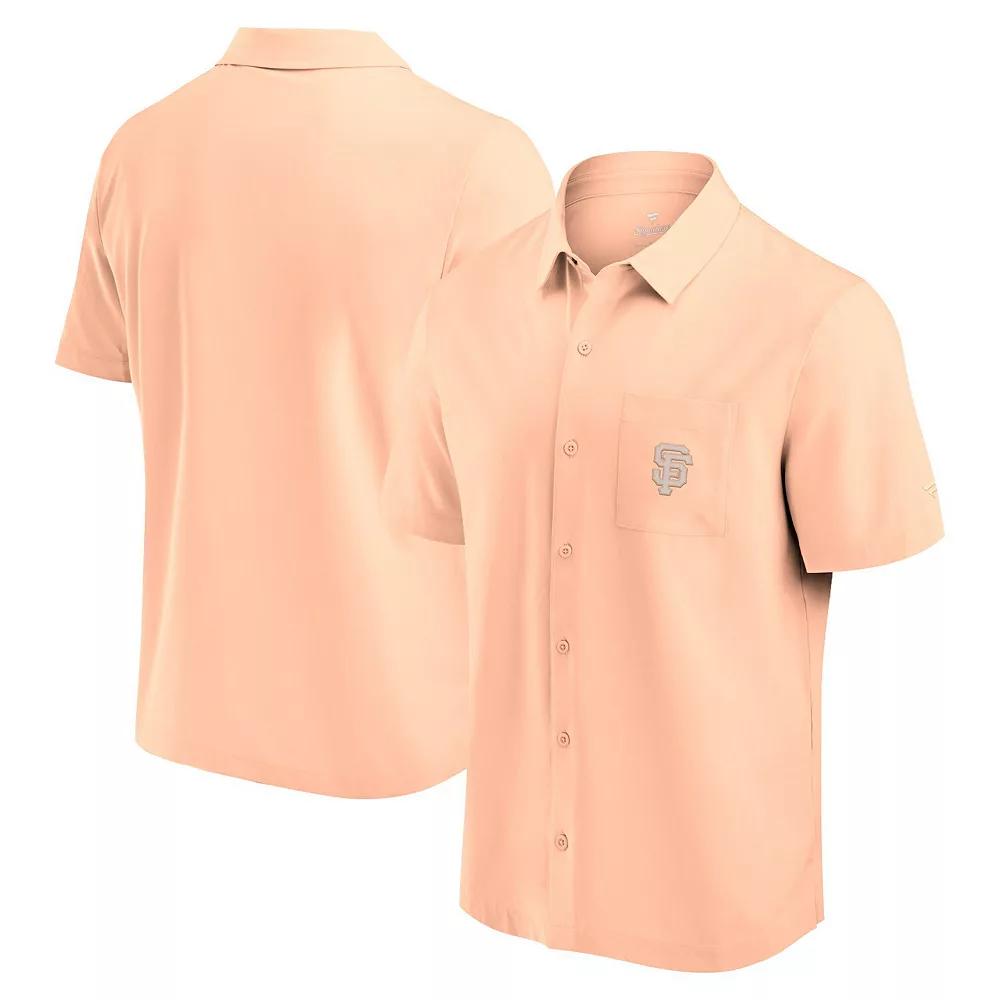 Men's Fanatics Light Pink San Francisco Giants Front Office Button-Up Shirt,  Product Image