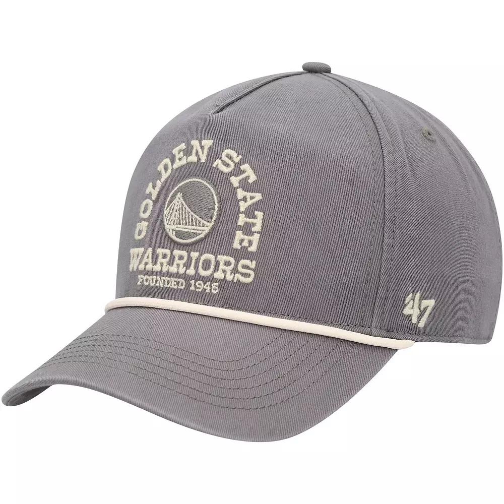 Men's '47 Charcoal Golden State Warriors Canyon Ranchero Hitch Adjustable Hat Product Image