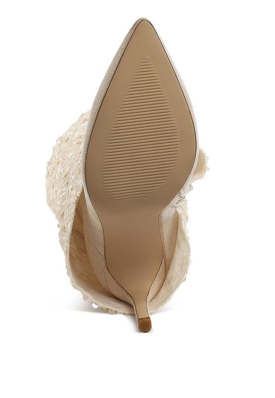 Sin City Sequinned Fold-Over Calf Boots Product Image