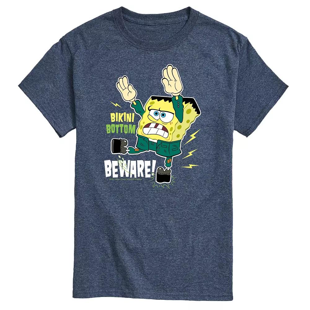 Men's SpongeBob SquarePants Bikini Bottom Beware Tee,  Product Image