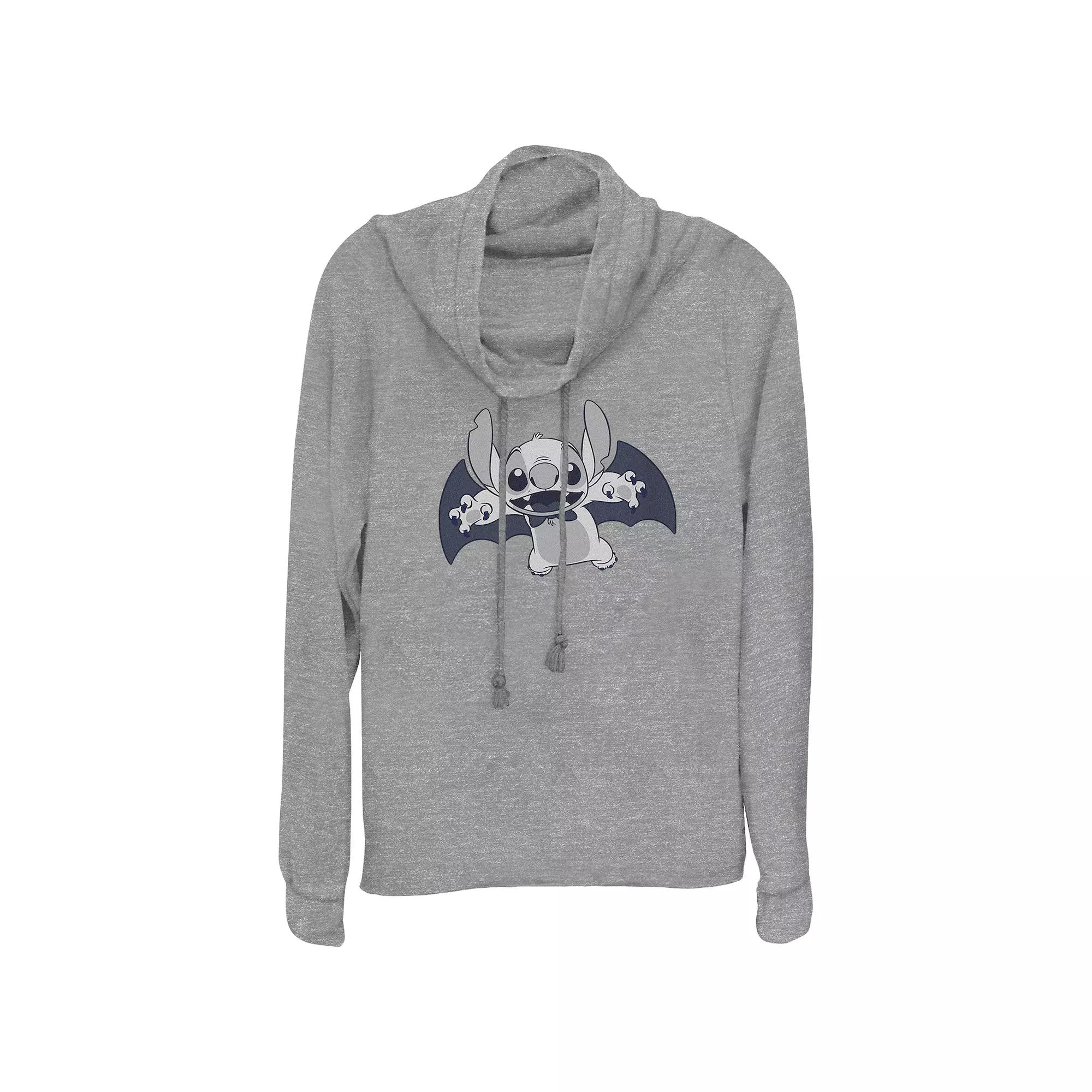 Disney's Lilo & Stitch Vampire Stitch Women's Cowlneck Graphic Lightweight Long Sleeve,  Product Image