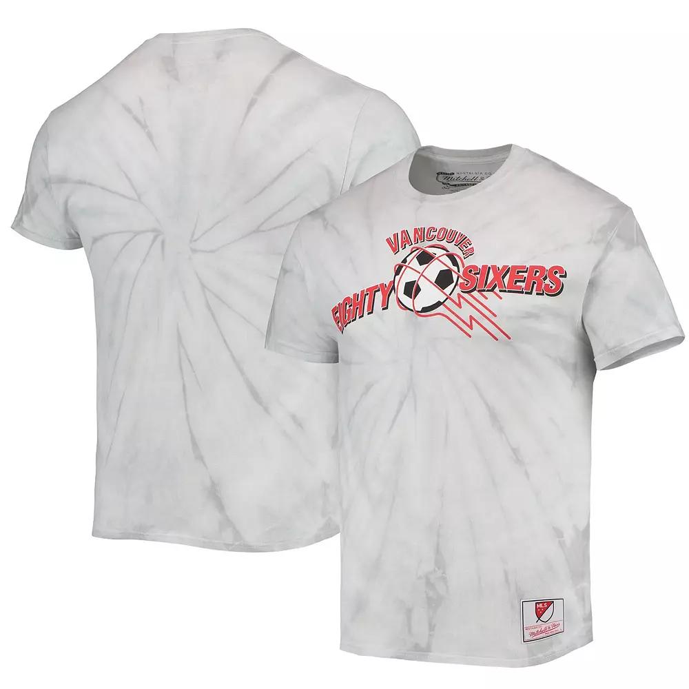 Men's Mitchell & Ness White Vancouver Whitecaps FC Since '96 Tie-Dye T-Shirt, Size: XL, Vwc White Product Image