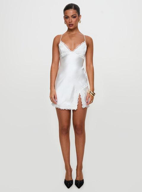 Anysa Mini Dress White Product Image