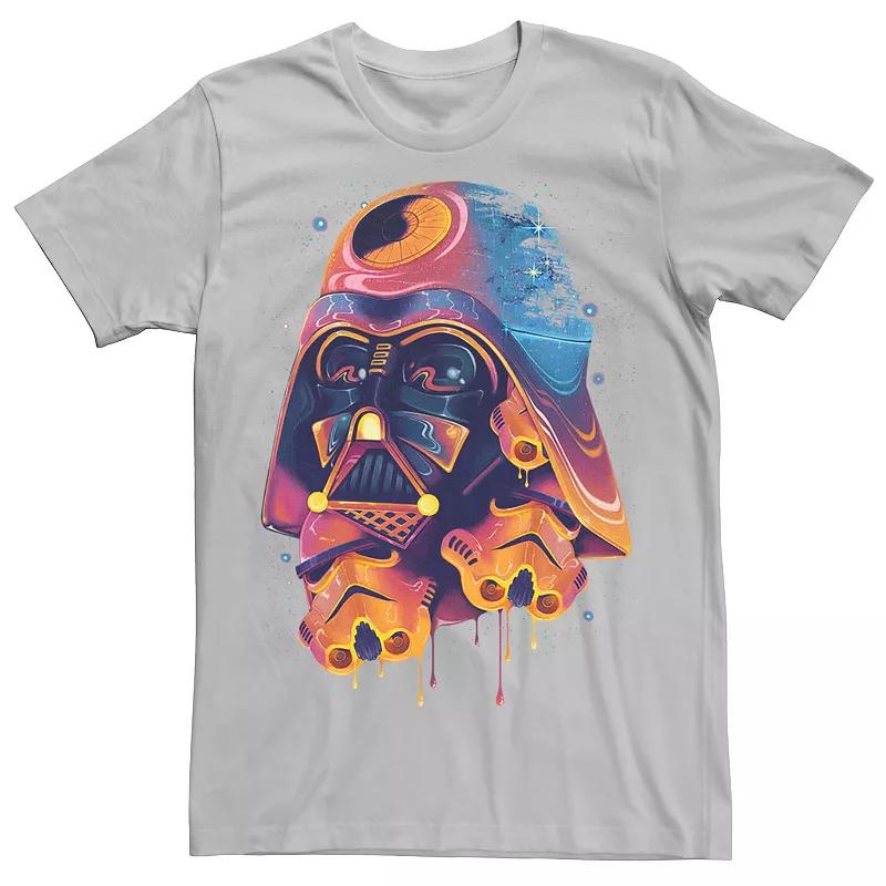 Men's Star Wars Colorful Melted Vader Collage Tee,  Product Image