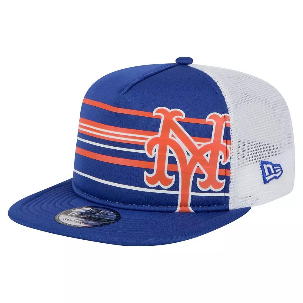 Men's New Era  Royal New York Mets 9FIFTY A-Frame Trucker Snapback Hat, Blue Product Image