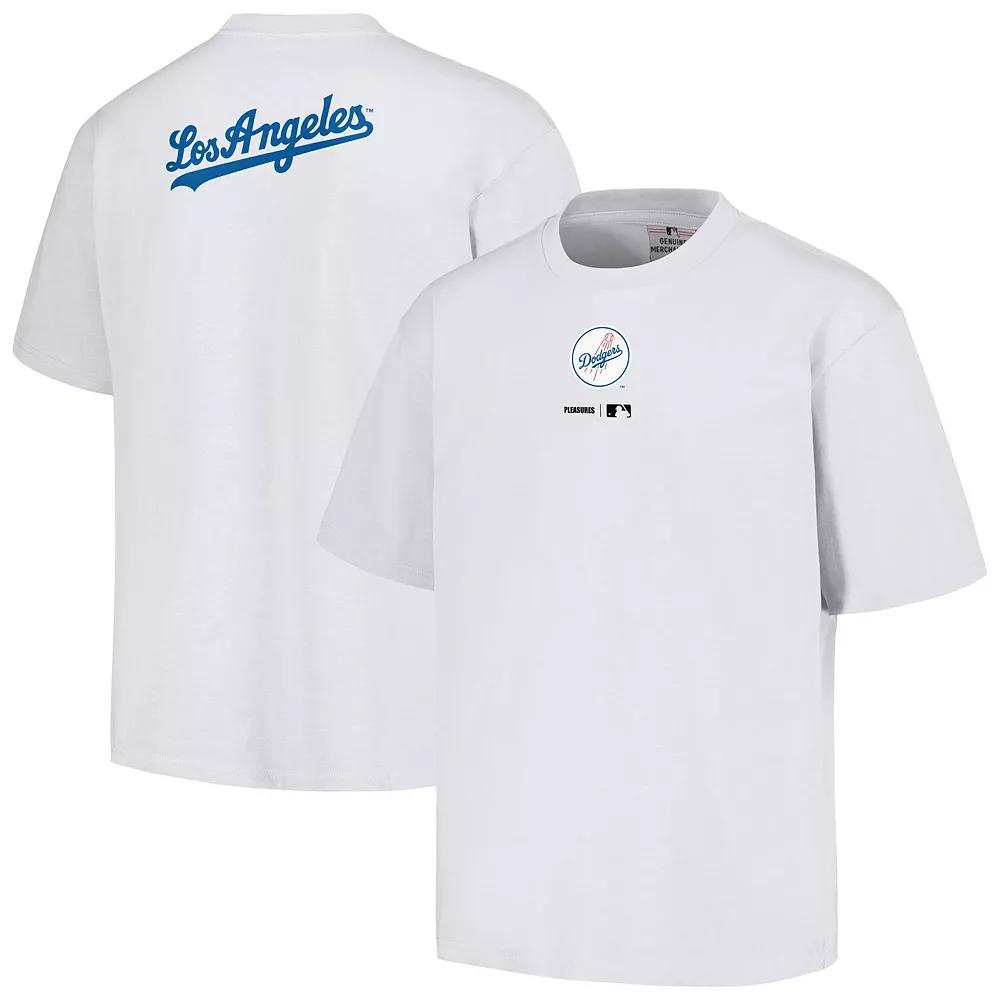 Men's PLEASURES White Los Angeles Dodgers Mascot T-Shirt,  Product Image