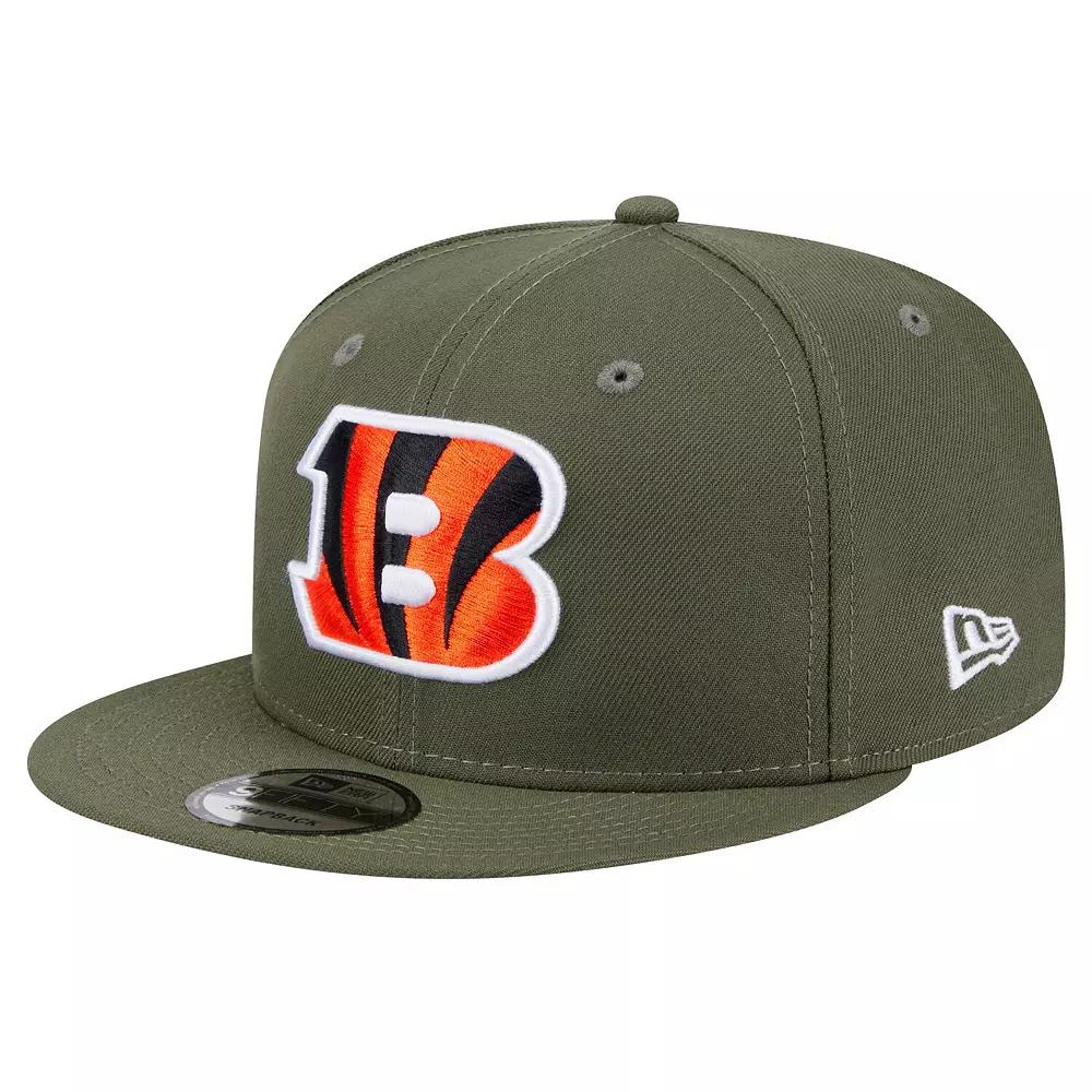 Men's New Era Olive Cincinnati Bengals Main 9FIFTY Snapback Hat, Team Product Image