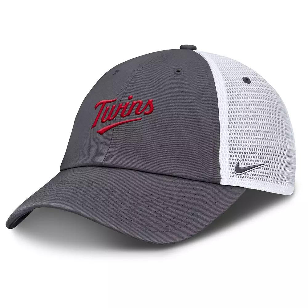 Men's Nike Gray Arizona Diamondbacks Wordmark Club Adjustable Trucker Hat,  Product Image