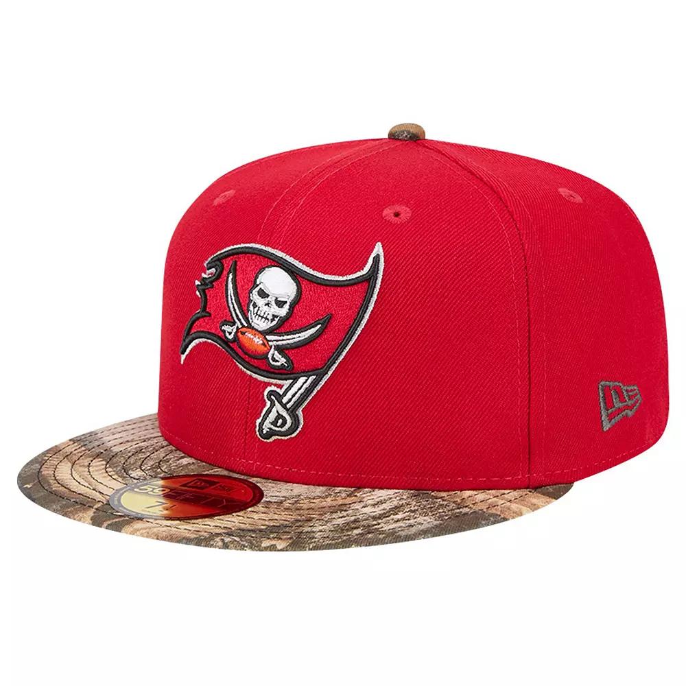 Men's New Era Red Tampa Bay Buccaneers Active Two-Tone Camo 59FIFTY Fitted Hat, Size: 7 3/4 Product Image