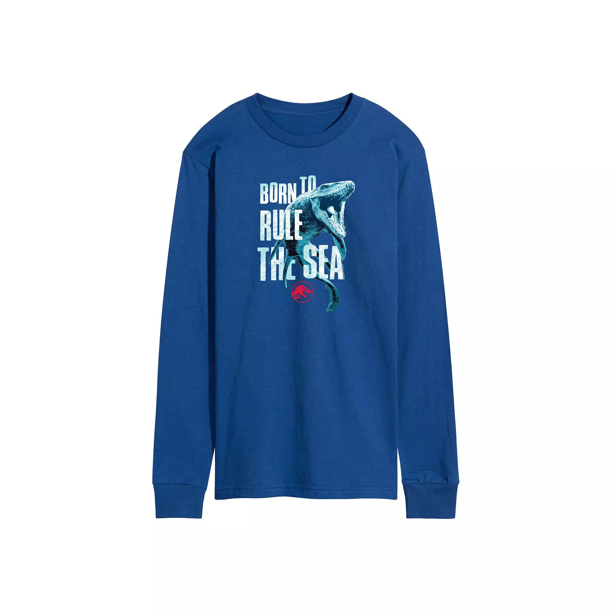 Men's Jurassic World Born To Rule The Sea Long Sleeve,  Product Image