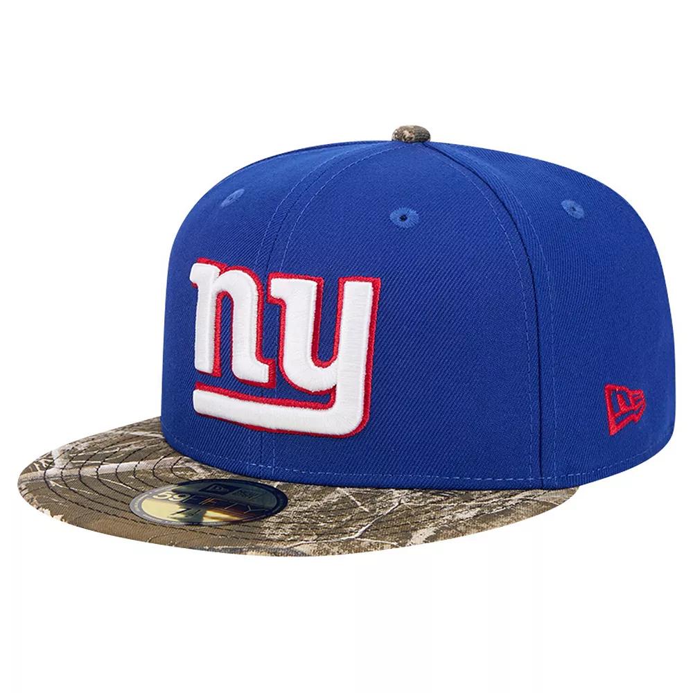 Men's New Era Royal New York Giants Active Two-Tone Camo 59FIFTY Fitted Hat,  Product Image