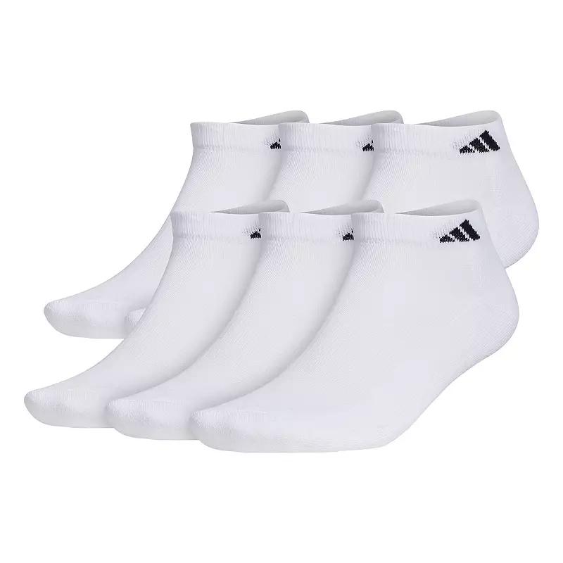 Men's adidas 6-pack Athletic Cushioned Low-Cut Socks, Adult Unisex,  Product Image