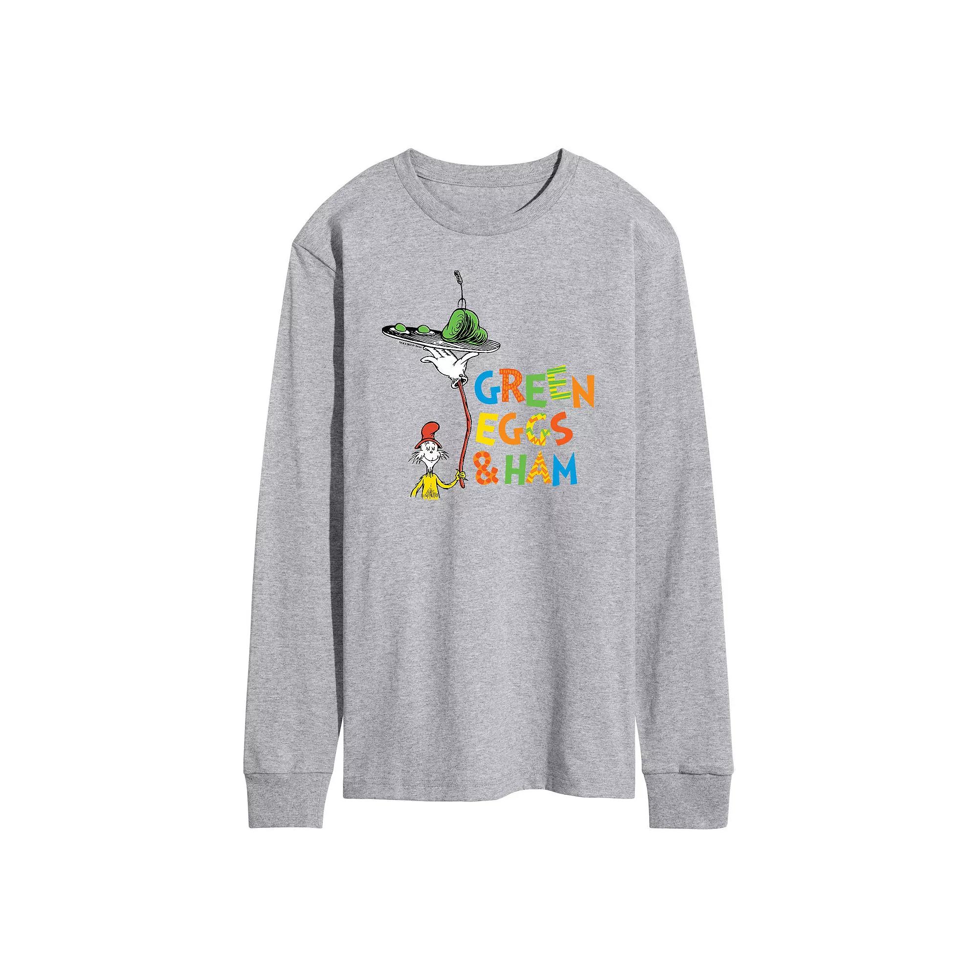 Men's Dr. Seuss Green Eggs Long-Sleeve Tee,  Product Image